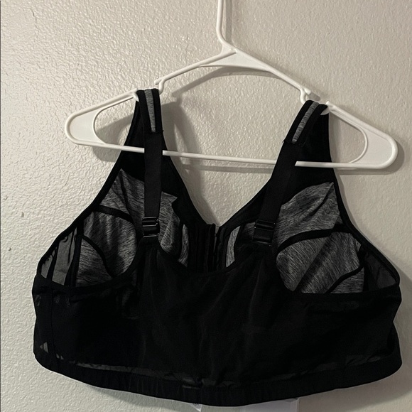 Glamorise Black and Gray Sports Bra - Picture 3 of 8